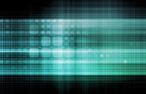 Technology network 库存插图