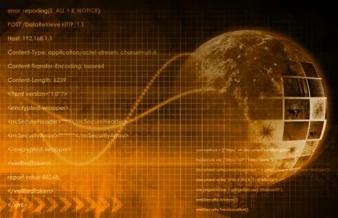 Technology network Illustrazione stock