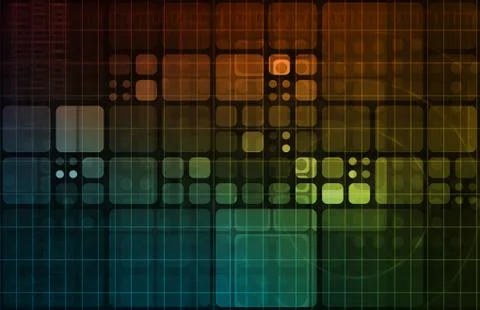 Technology network Stock Illustration