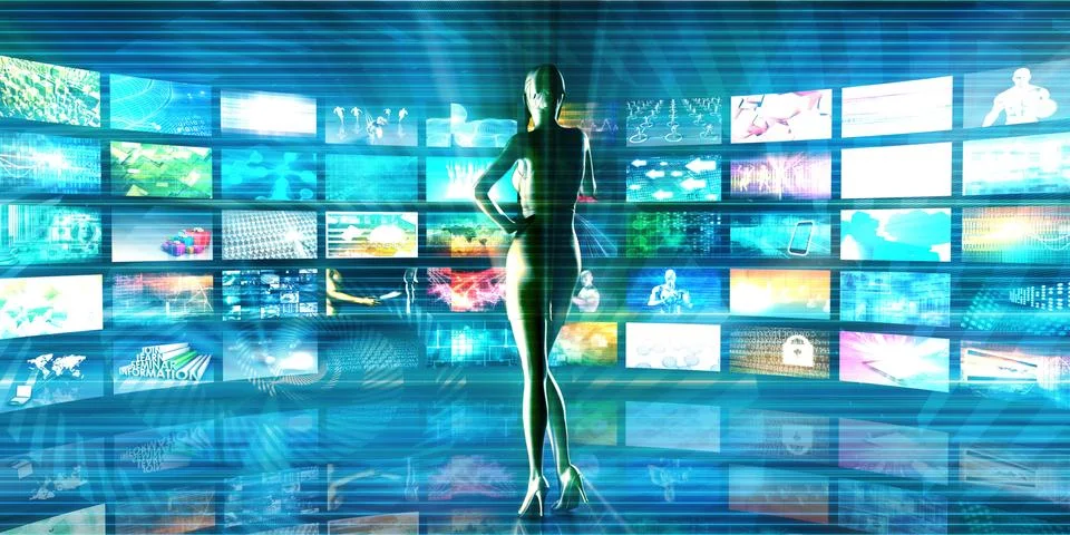 Technology Network Stock Illustration