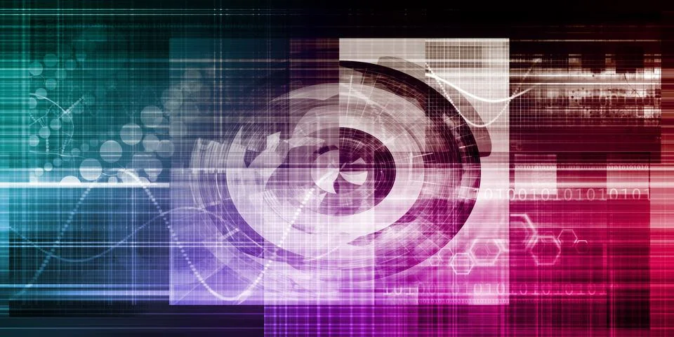 Technology Network 스톡 일러스트