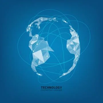 Technology network Stock Illustration