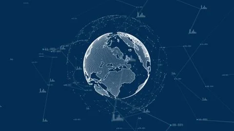 Technology network. Illustrazione stock