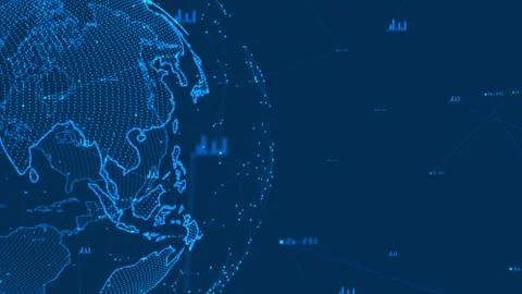 Technology network. Illustrazione stock