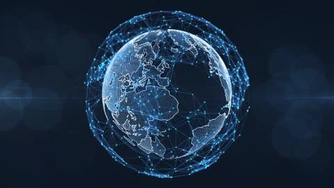 Technology network. Stock Illustration