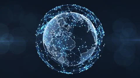 Technology network. Stock Illustration