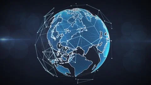 Technology network Illustrazione stock