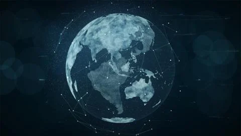 Technology network Illustrazione stock