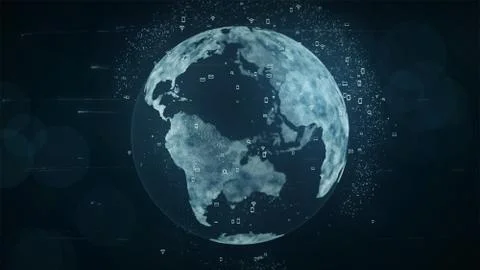 Technology network Illustrazione stock