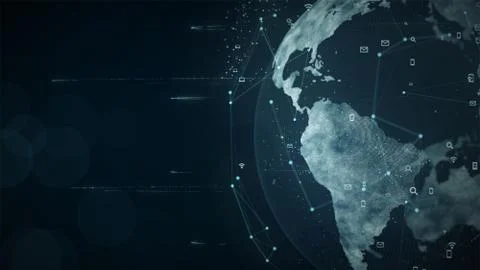 Technology network Stock Illustration