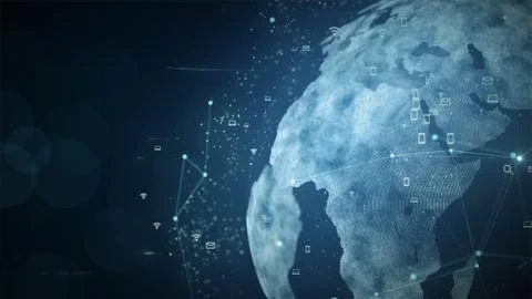 Technology network Stock Illustration