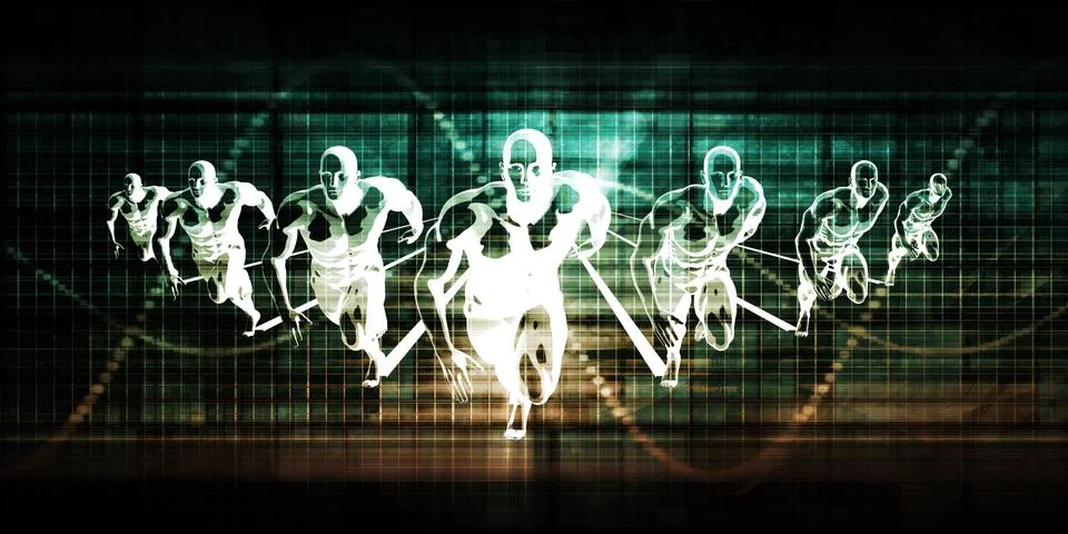 Technology Network 库存插图