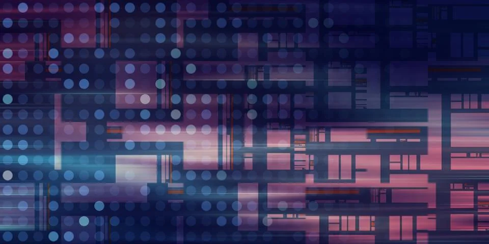 Technology Network Illustrazione stock