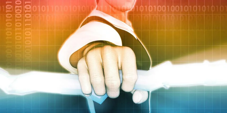 Technology Network Illustrazione stock