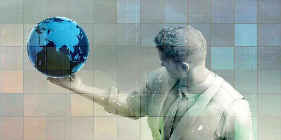 Technology Network Stock Illustration