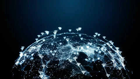 Technology network Internet of things and social media connection, Technology Stock Footage 158343654