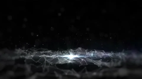 Technology network with line and dots connection, Technology blockchain Stock Footage 217657844