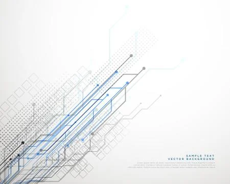 Technology network lines vector background Stock Illustration