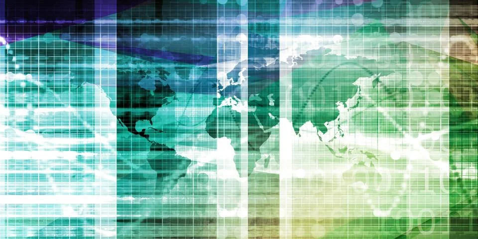 Technology Network 스톡 사진