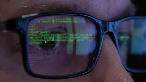 Technology networking cyber security IT computer coding Stock Footage 161908788