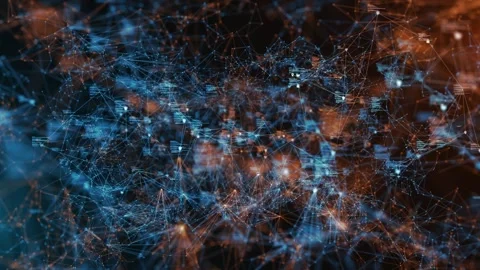 Technology Nodes Connectivity Encryption Digital Systems Animation Stock Footage 313963424
