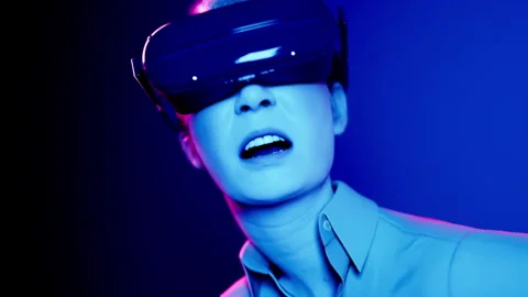 Technology, online game, entertainment, virtual world in 3D simulation Stock Footage 244467852