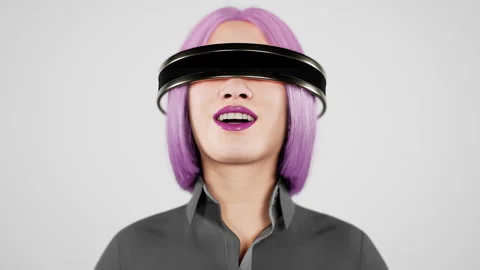 Technology, online game, entertainment, virtual world in 3D simulation Stock Footage 244707740