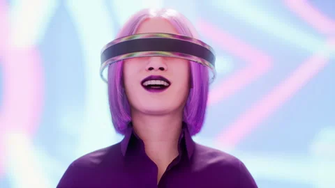 Technology, online game, entertainment, virtual world in 3D simulation Stock Footage 245230214