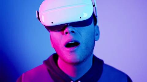 Technology, online game, entertainment, virtual world in 3D simulation Stock Footage 245563056