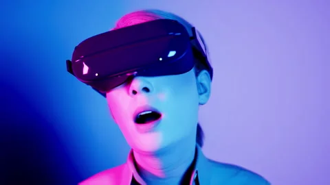 Technology, online game, entertainment, virtual world in 3D simulation Stock Footage 245565129