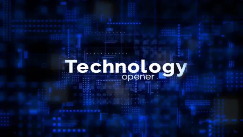 Technology Opener Stock After Effects