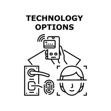 Technology options icon vector illustration Illustrazione stock