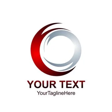 Technology orbit web rings logo design. Vector circle ring logo design. Abstr Illustrazione stock