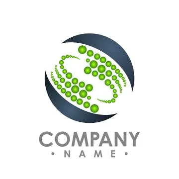 Technology orbit web rings logo design. Vector circle ring logo design. Abstr 스톡 일러스트