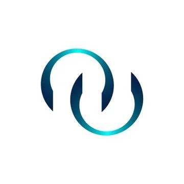 Technology orbit web rings logo design. Vector circle ring logo design. Abstr Stock Illustration