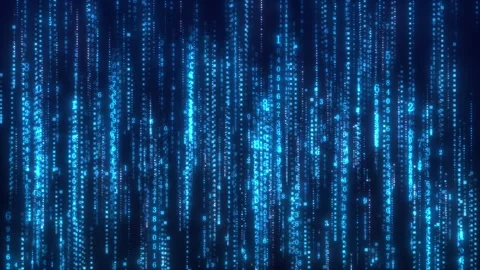 Technology particle data flow rising background Stock Footage 313778579