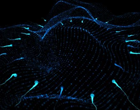 Technology particle network data transmission Stock-Illustration