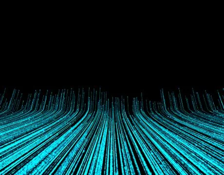 Technology particle network data transmission イラスト素材