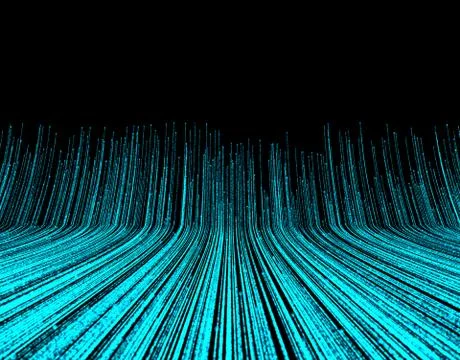 Technology particle network data transmission Stock-Illustration