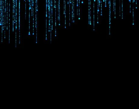 Technology particle network data transmission Illustrazione stock