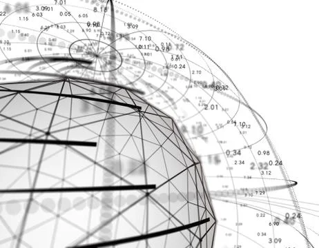 Technology particle planet, data transmission 스톡 일러스트