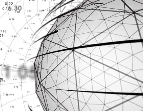 Technology particle planet, data transmission 스톡 일러스트