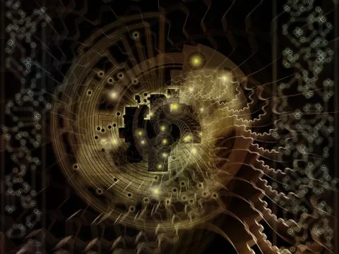 Technology Particles Stock Illustration