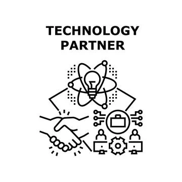 Technology partners icon vector illustration Stock Illustration