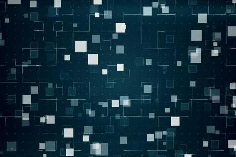 Technology pattern. 3d illustration abstract technology background Illustrazione stock