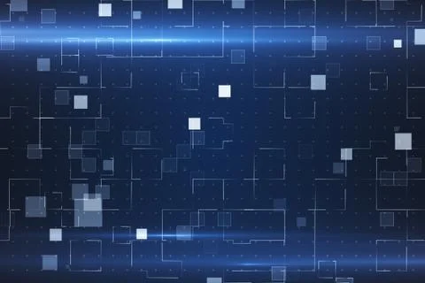 Technology pattern. 3d illustration abstract technology background Stock Photos