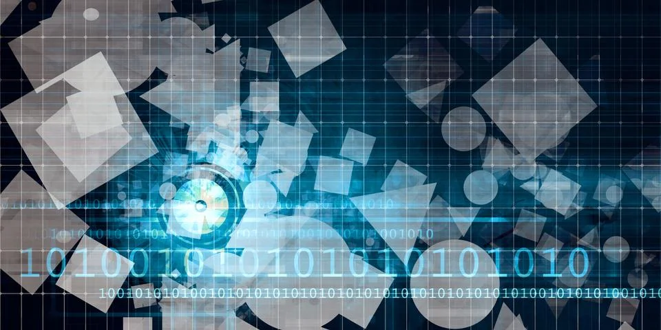 Technology Pattern Background 스톡 일러스트