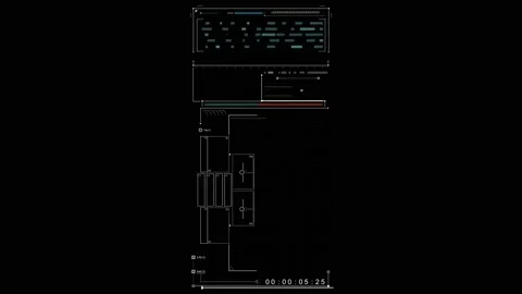 Technology  pattern, design elemen Stock-Footage 165461450