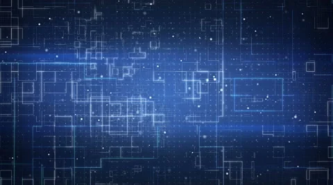 Technology pattern seamless loop 4k (4096x2304) Stock Footage 59161549