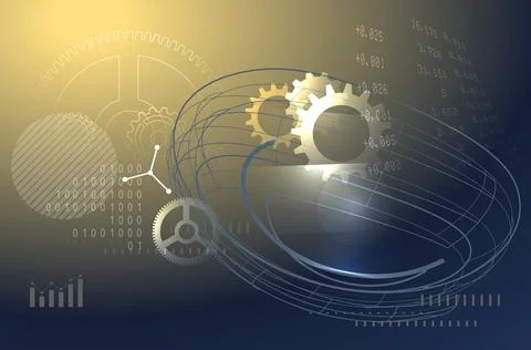 Technology Performance Abstract - Illustration Stock Illustration